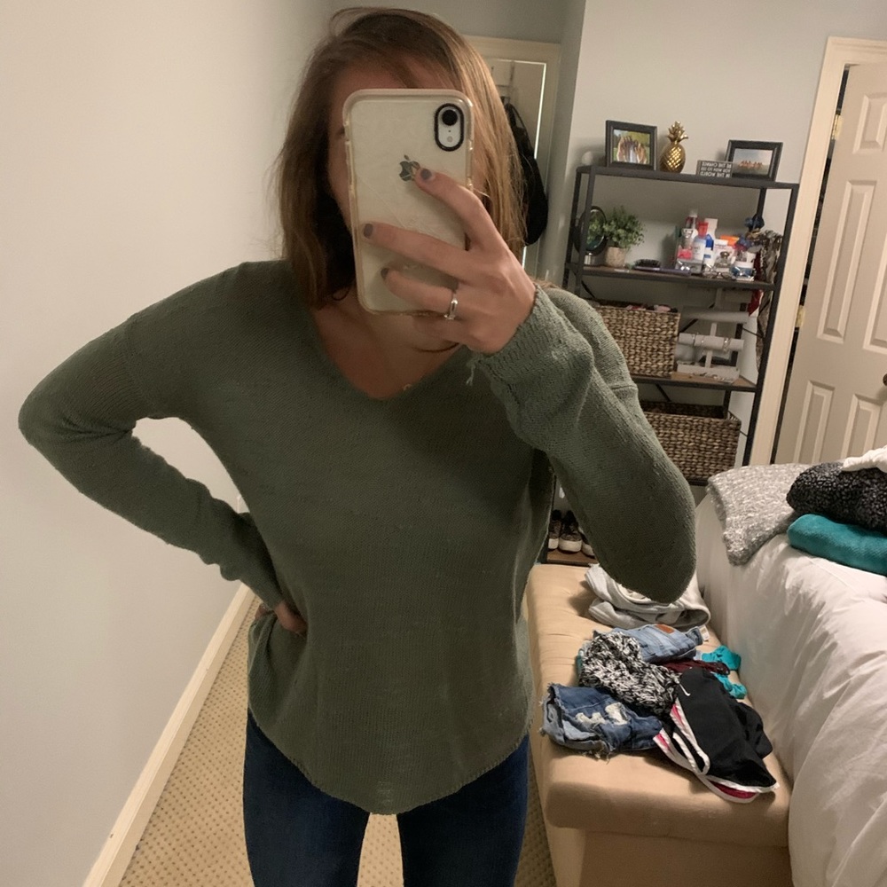 Green sweater